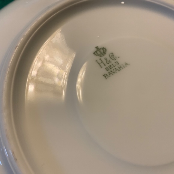 12 Soucoupes Anciennes H&C Selb Bavaria – Porcelaine Vintage – Lot